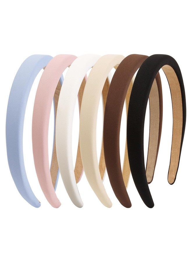 AIBFRID Headbands for Women Non Slip Padded Headband Trendy Cute Headbands for Women's Hair 0.8 Inch Comfortable Head Bands Hair Accessories 6PCS - Image 1